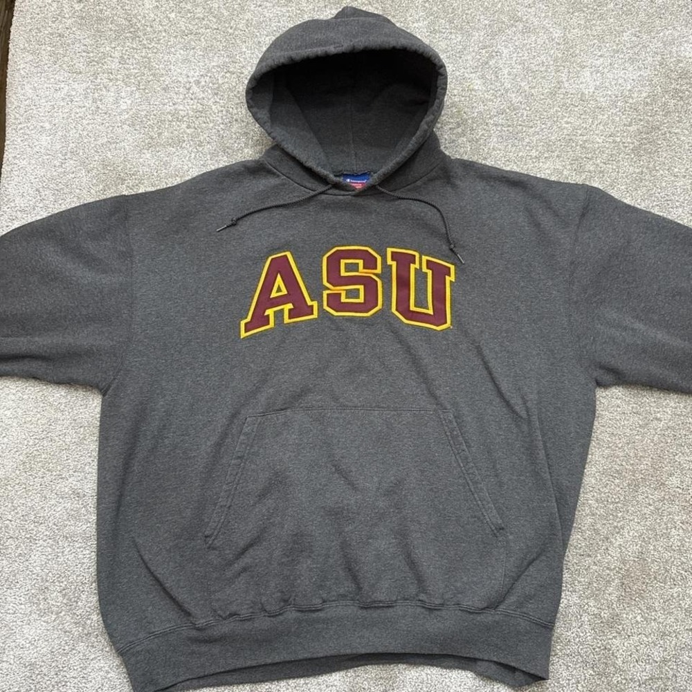 Champion ASU Embroidered Grey Hoodie 2X Big & Tall - Picture 4 of 7